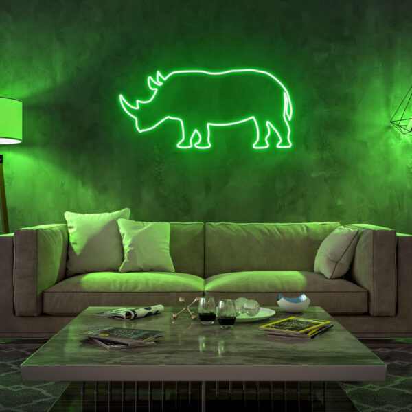 Neon rinoceronte