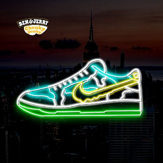 nike ben and jerrys neon